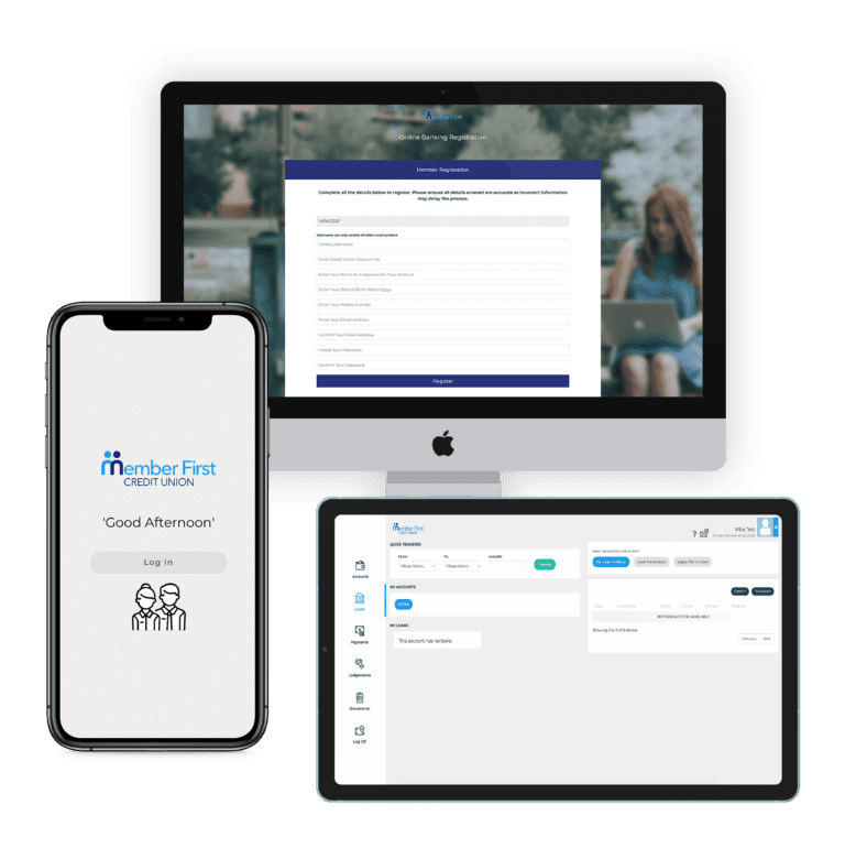 Online Banking Member First Credit Union Loans and Savings